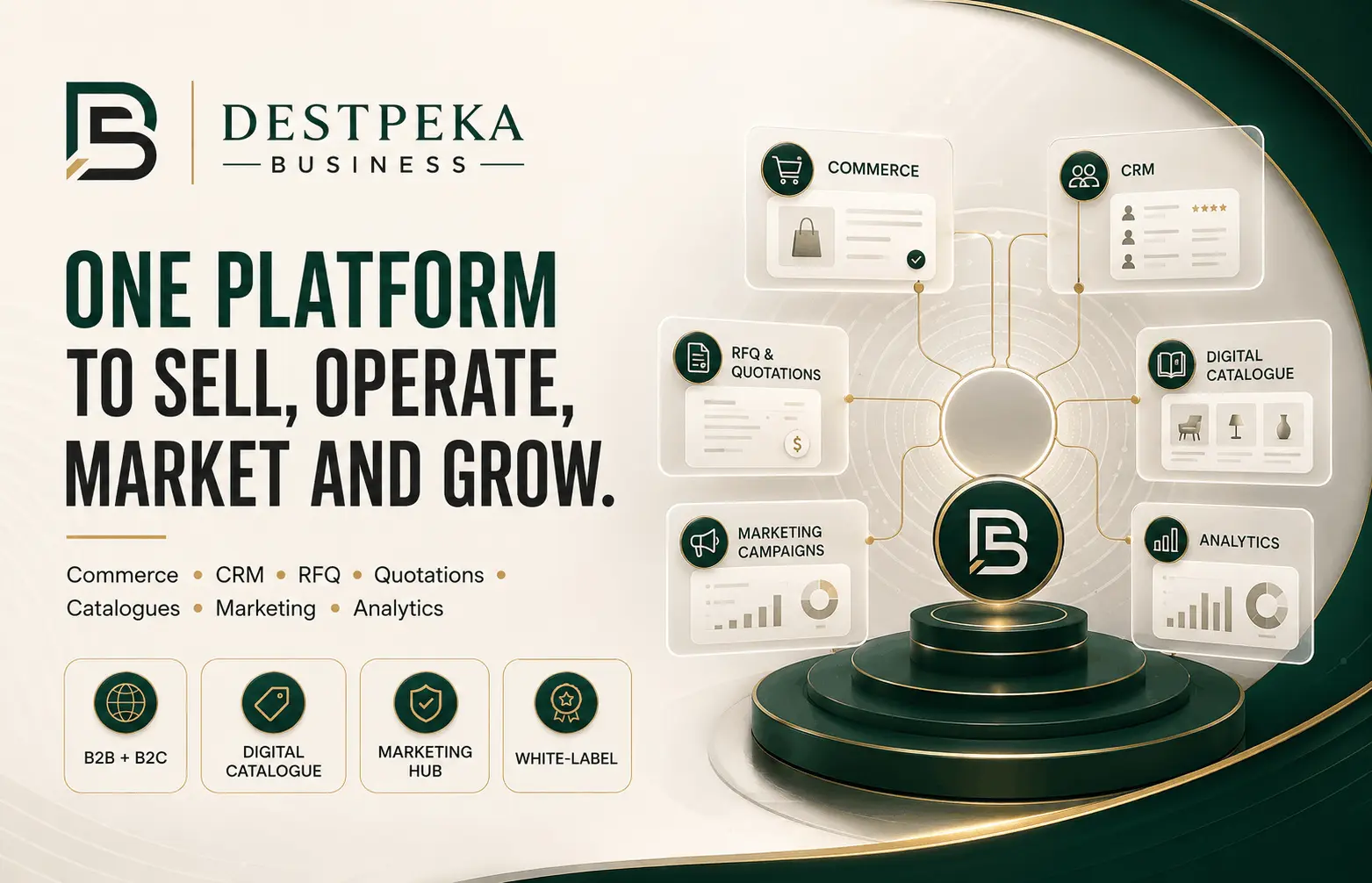 One Platform to Sell, Operate, Market and Grow